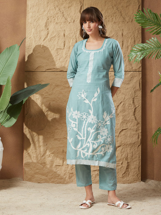 Vintage Handloom Cotton Weaving Suit Set