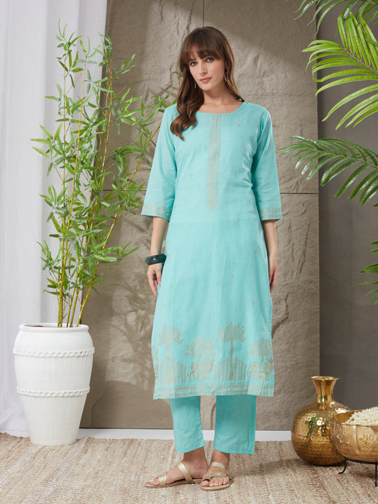 Very Winsome Handloom Cotton Weaving Suit Set