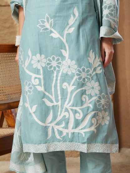 Vintage Handloom Cotton Weaving Suit Set