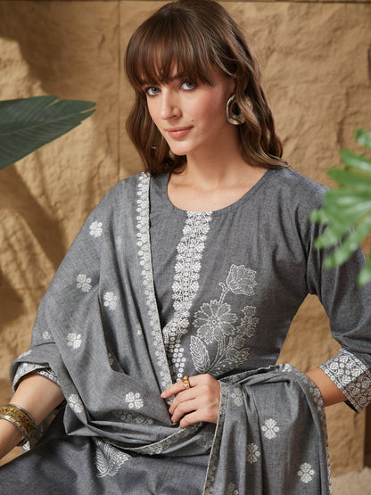 Trending Ethnic Handloom Cotton Weaving Suit Set