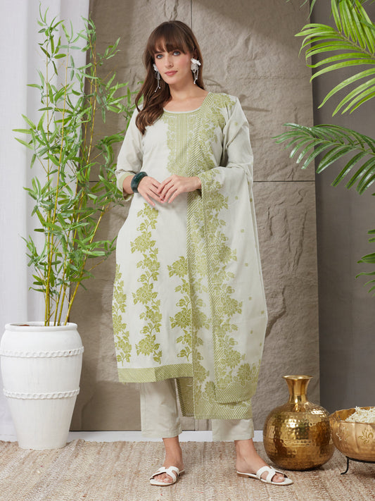 Very Pretty Handloom Cotton Weaving Suit Set