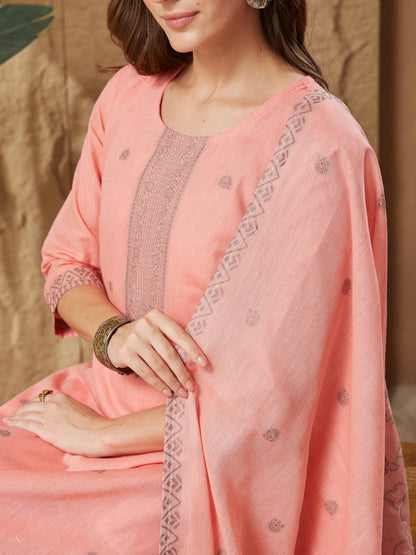 Vintage Handloom Cotton Weaving Suit Set