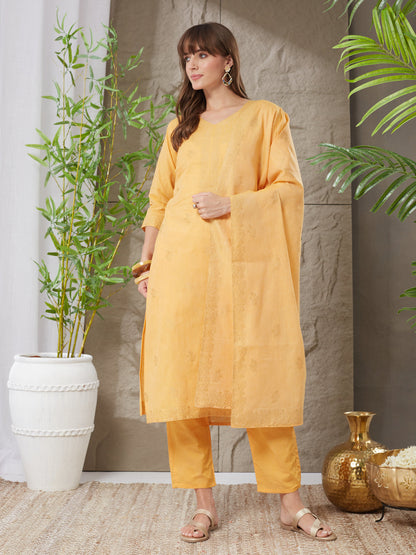 Very Graceful Handloom Cotton Weaving Suit Set