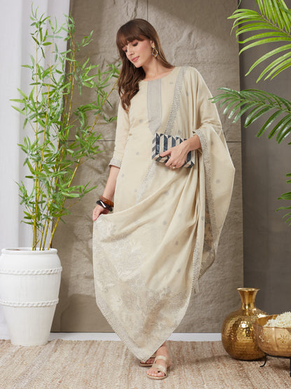 Very Lovely Handloom Cotton Weaving Suit Set
