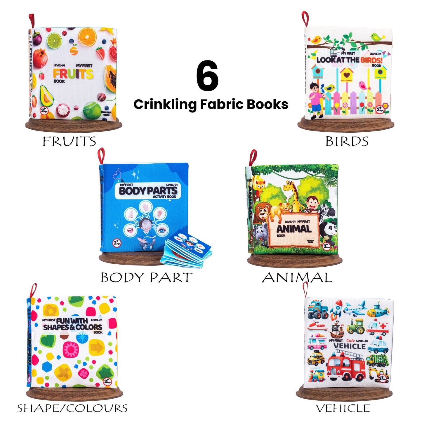 Boketon Sensory Cloth Set Baby Books