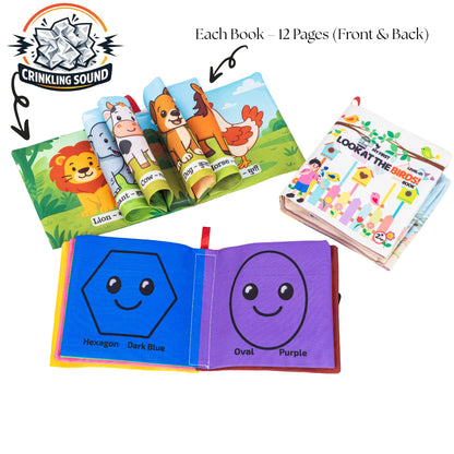Boketon Sensory Cloth Set Baby Books