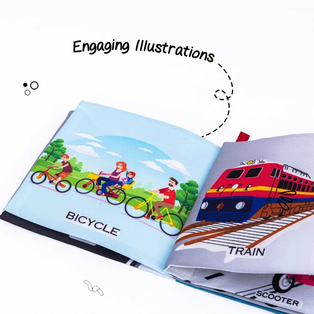 Kids Educational Cloth Early Learning Soft Book Set