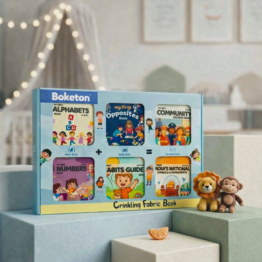 Boketon Crinkle Baby Books (6 Pack)