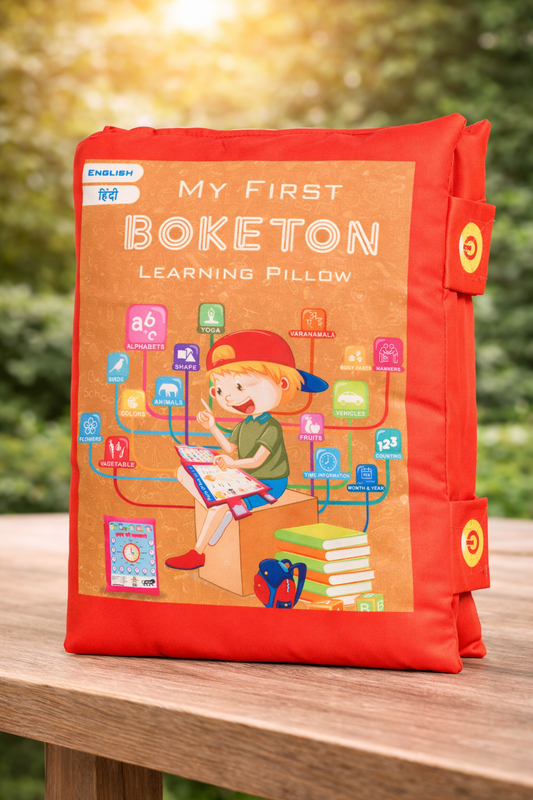 My First Boketon Learning Educational Soft Pillow for Kids