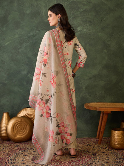 Blush Bloom Floral Printed Suit Sets