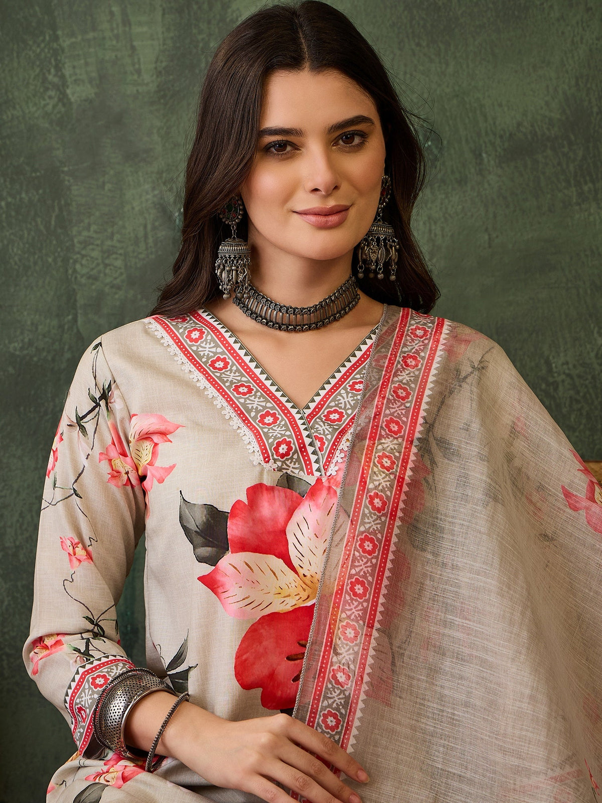 Blush Bloom Floral Printed Suit Sets