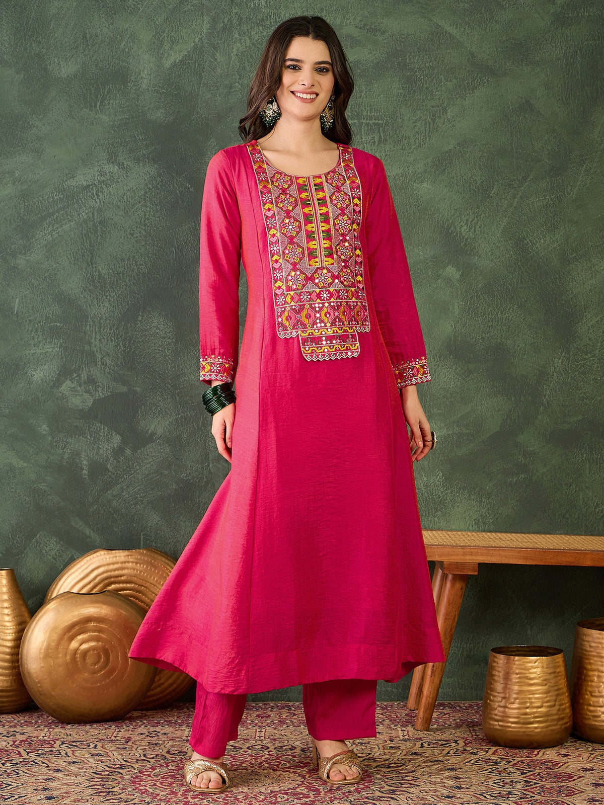 Gajri Embroidered Suit Sets