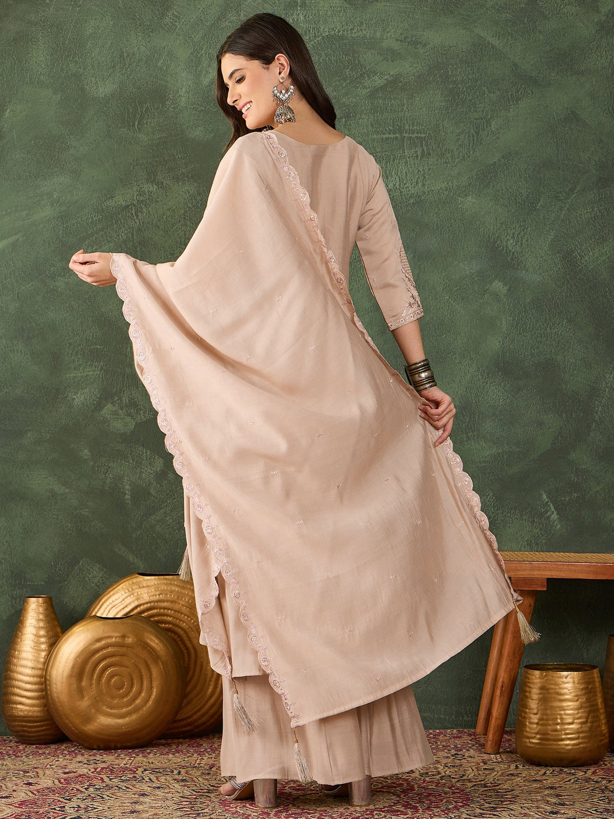 Chiku Embroidered Sharara Set