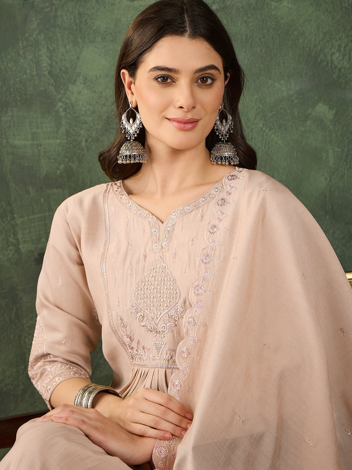 Chiku Embroidered Sharara Set